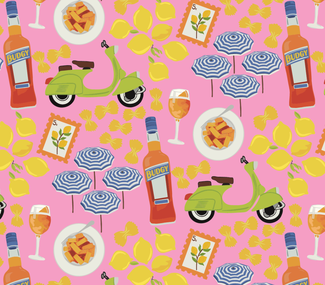 Pink Amalfi Print