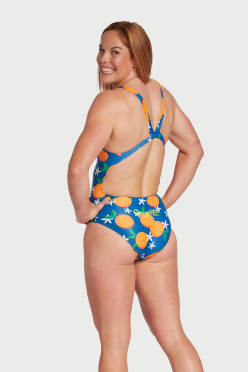 Thick Strap Racer in Orange You Glad