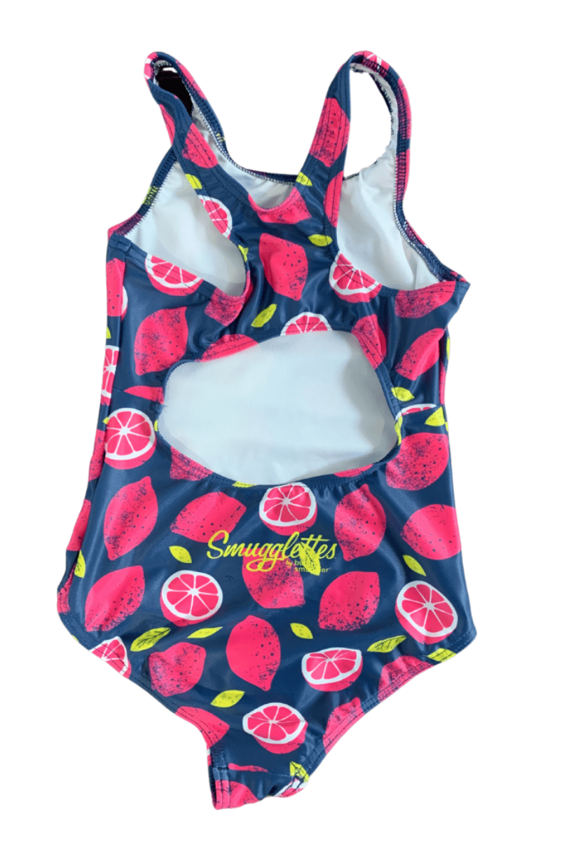 Maillot de bain 1 pièce pour fille en limonade rose