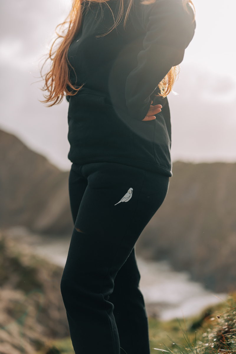 Heavyweight Trackies in Black