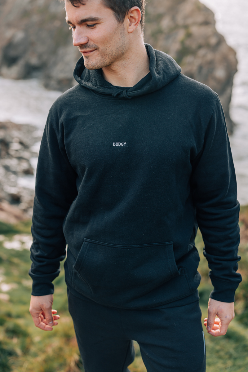 Heavyweight Trackies in Black