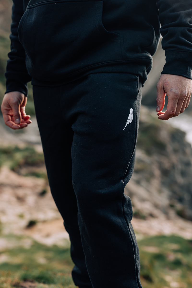 Heavyweight Trackies in Black