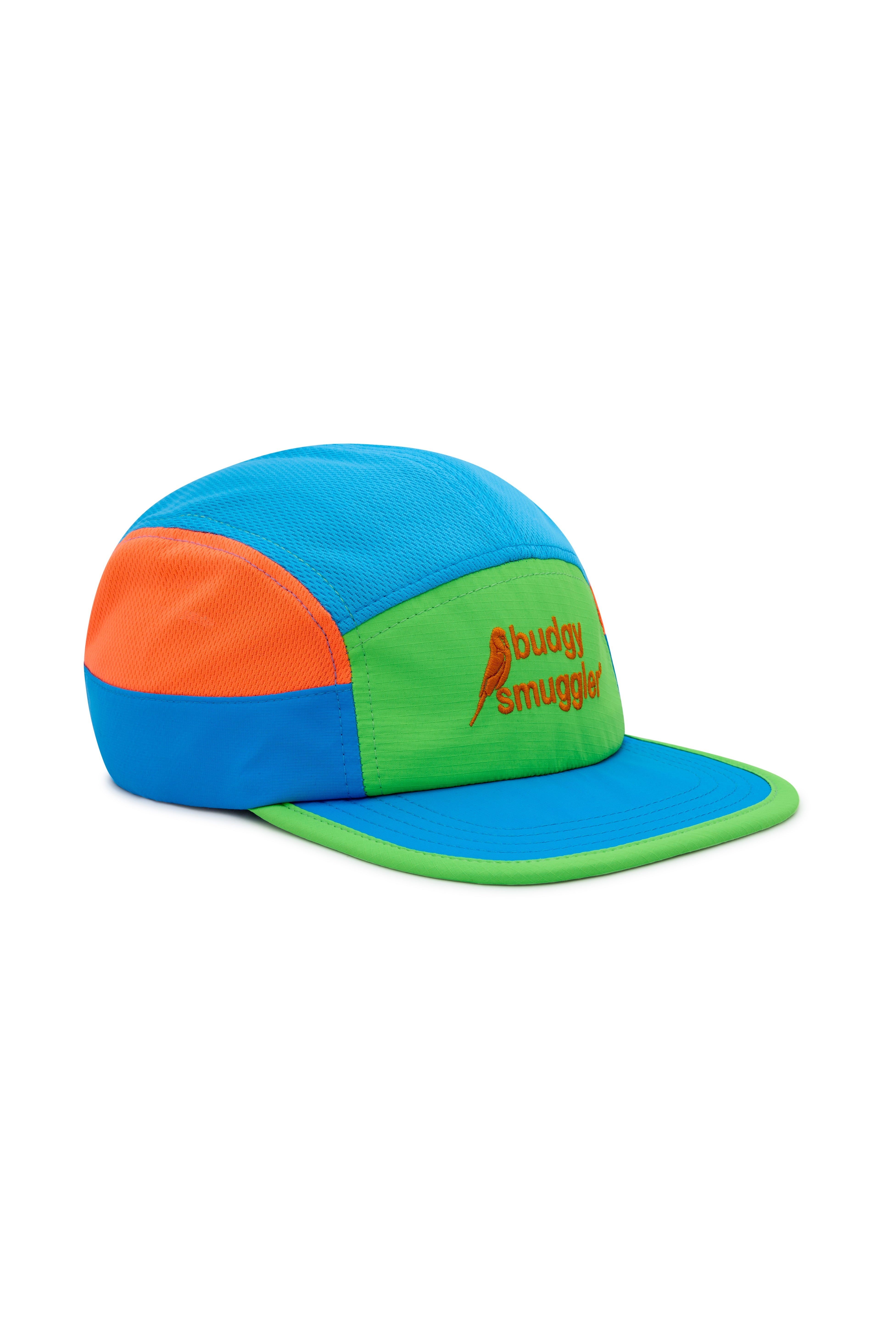 Running Cap in Green Orange Blue
