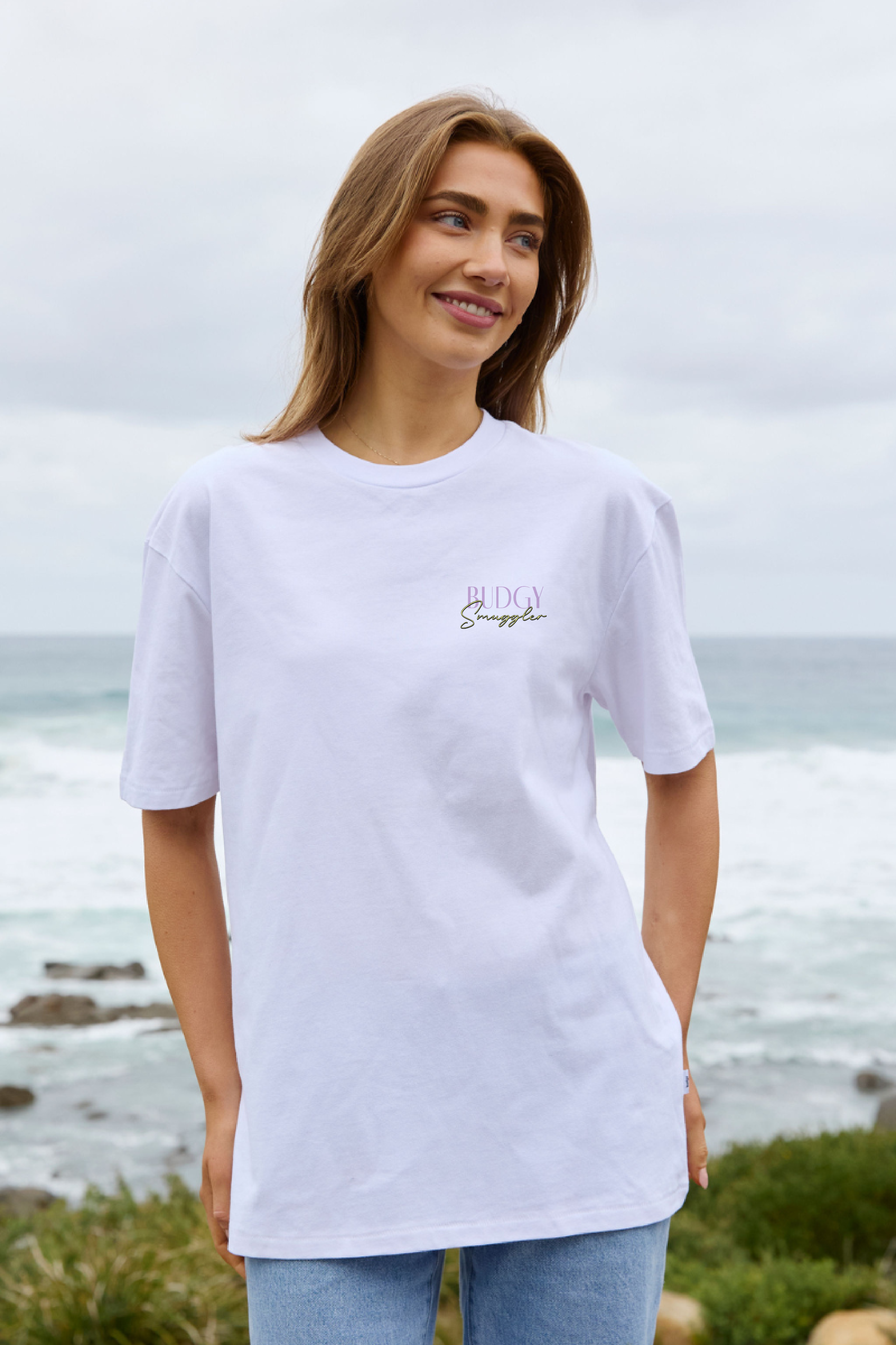 White Tee with Kangaroo Jetski