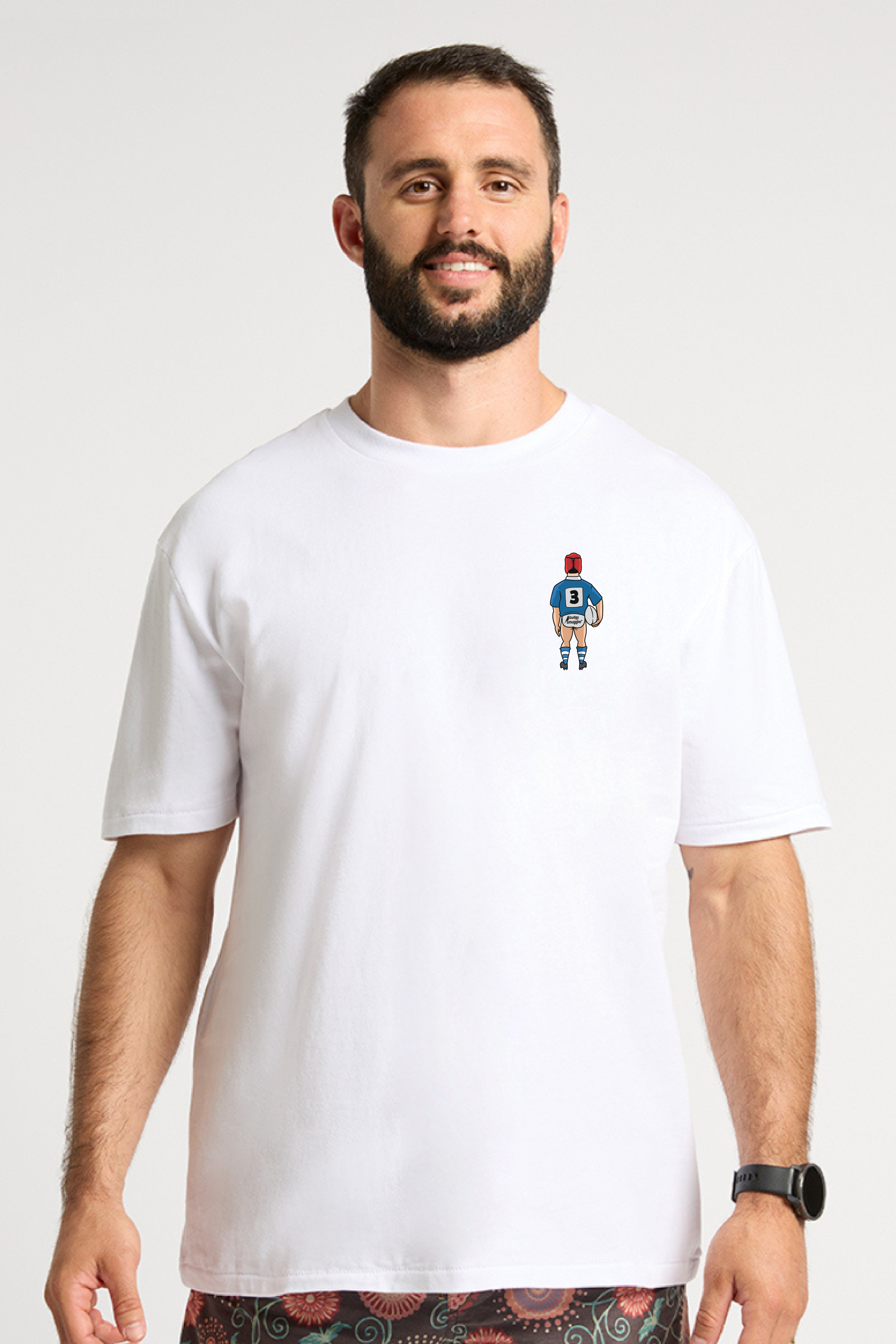 White Tee with Game Played in Heaven