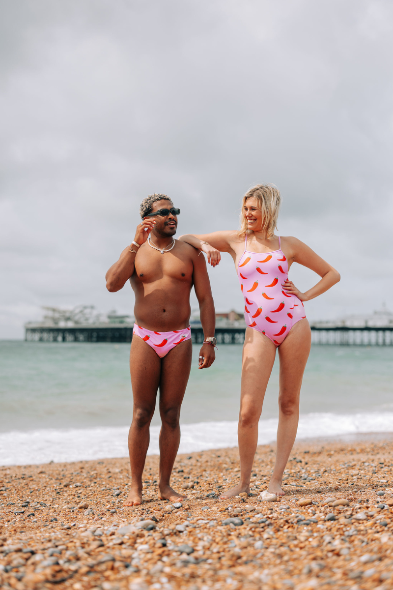 Thin Strap Racer in Pink Chilli Willies