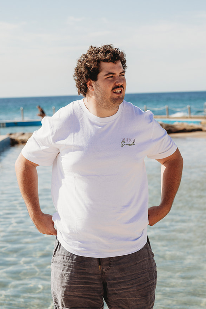 White Tee with Kangaroo Jetski