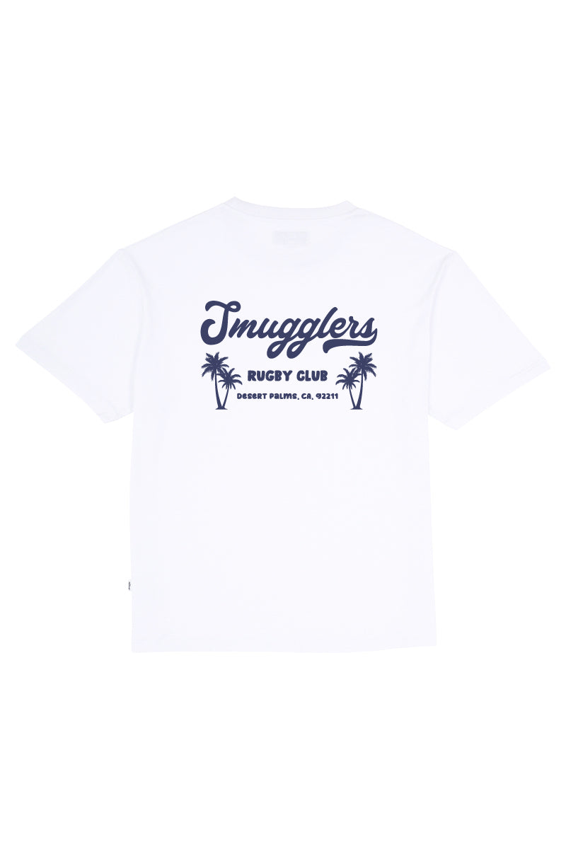 White Tee with Rugby Club