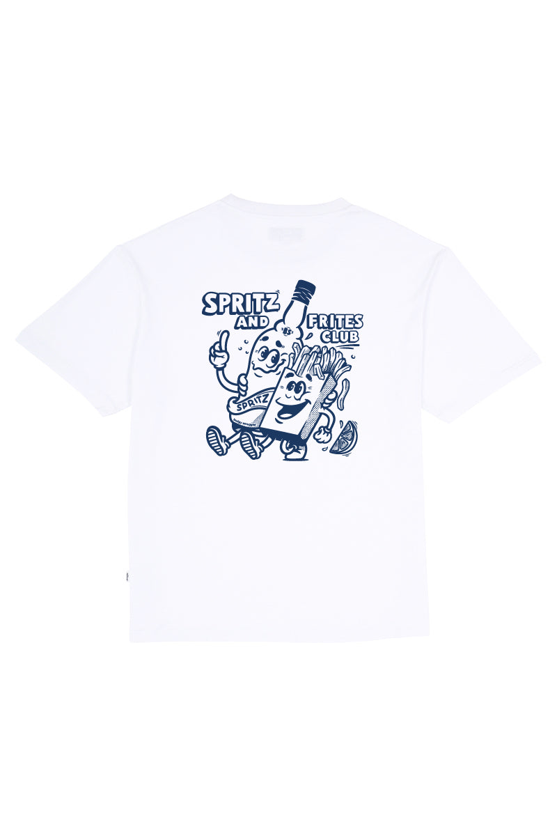 White Tee with Spritz and Frites