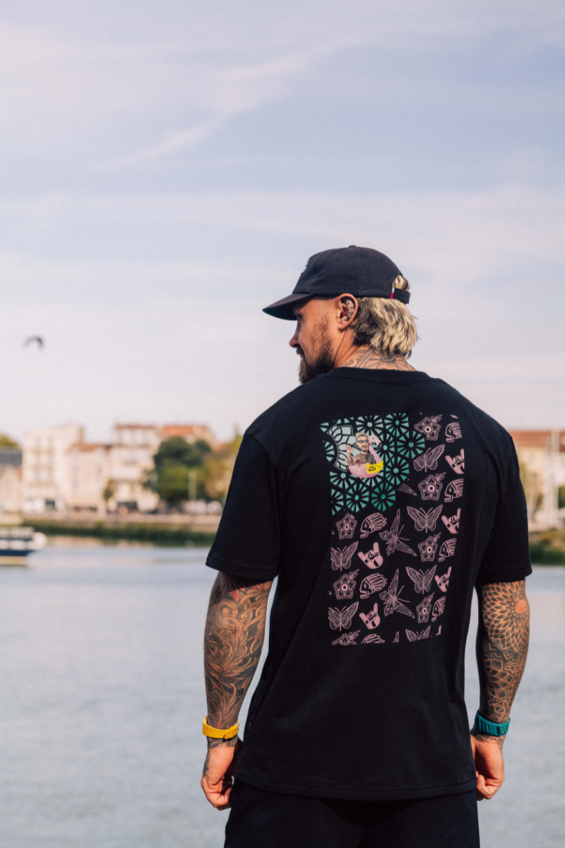 Black Tee with Jack Nowell 'Take it Easy'
