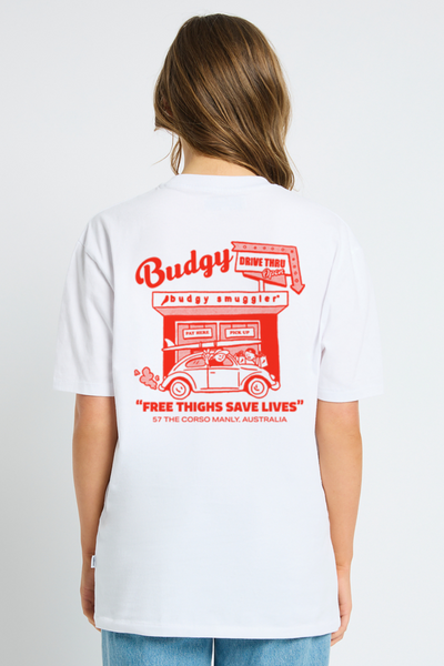 White Tee with Drive Thru