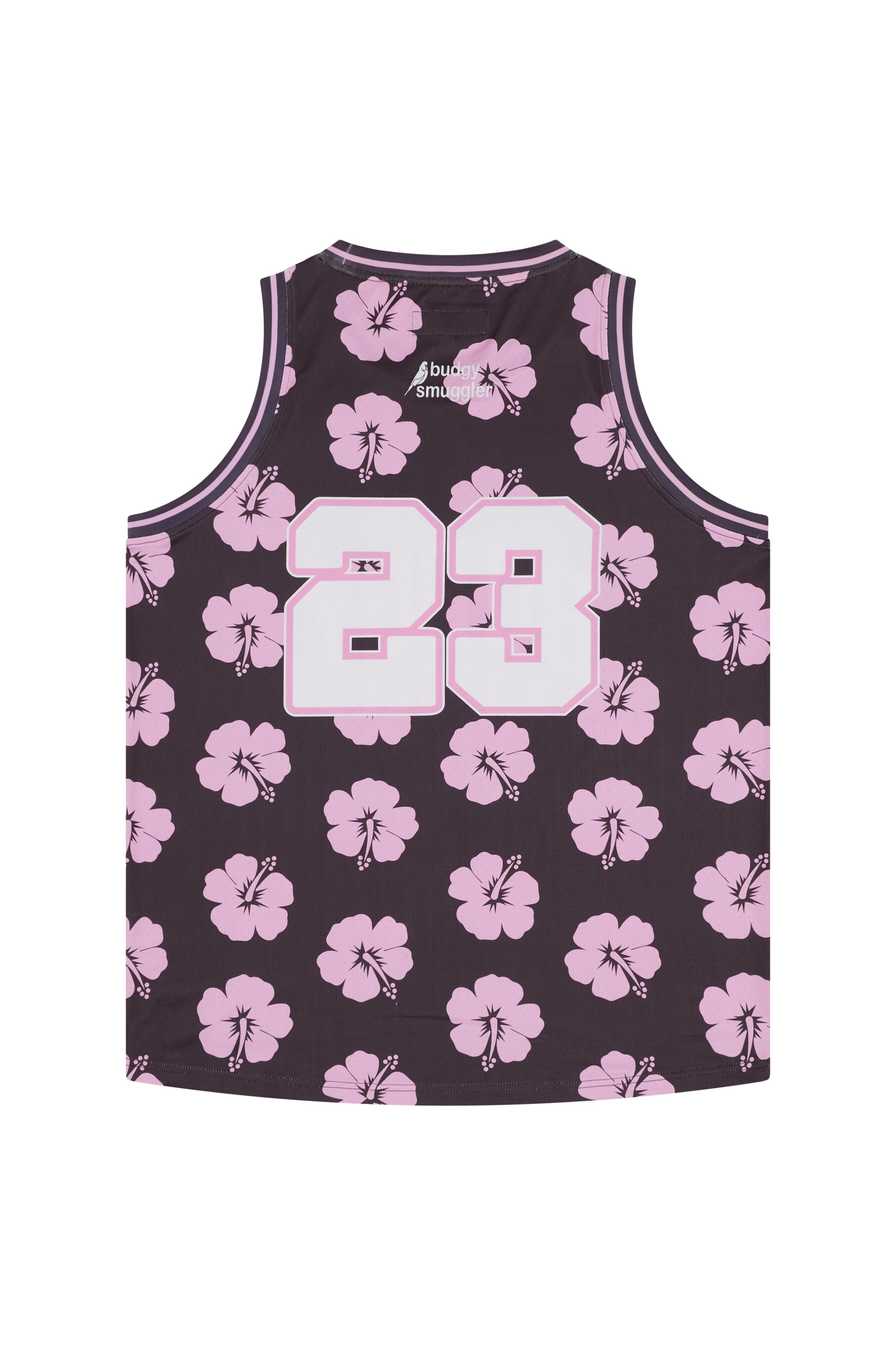 Basketball Vest in Brown Hibiscus