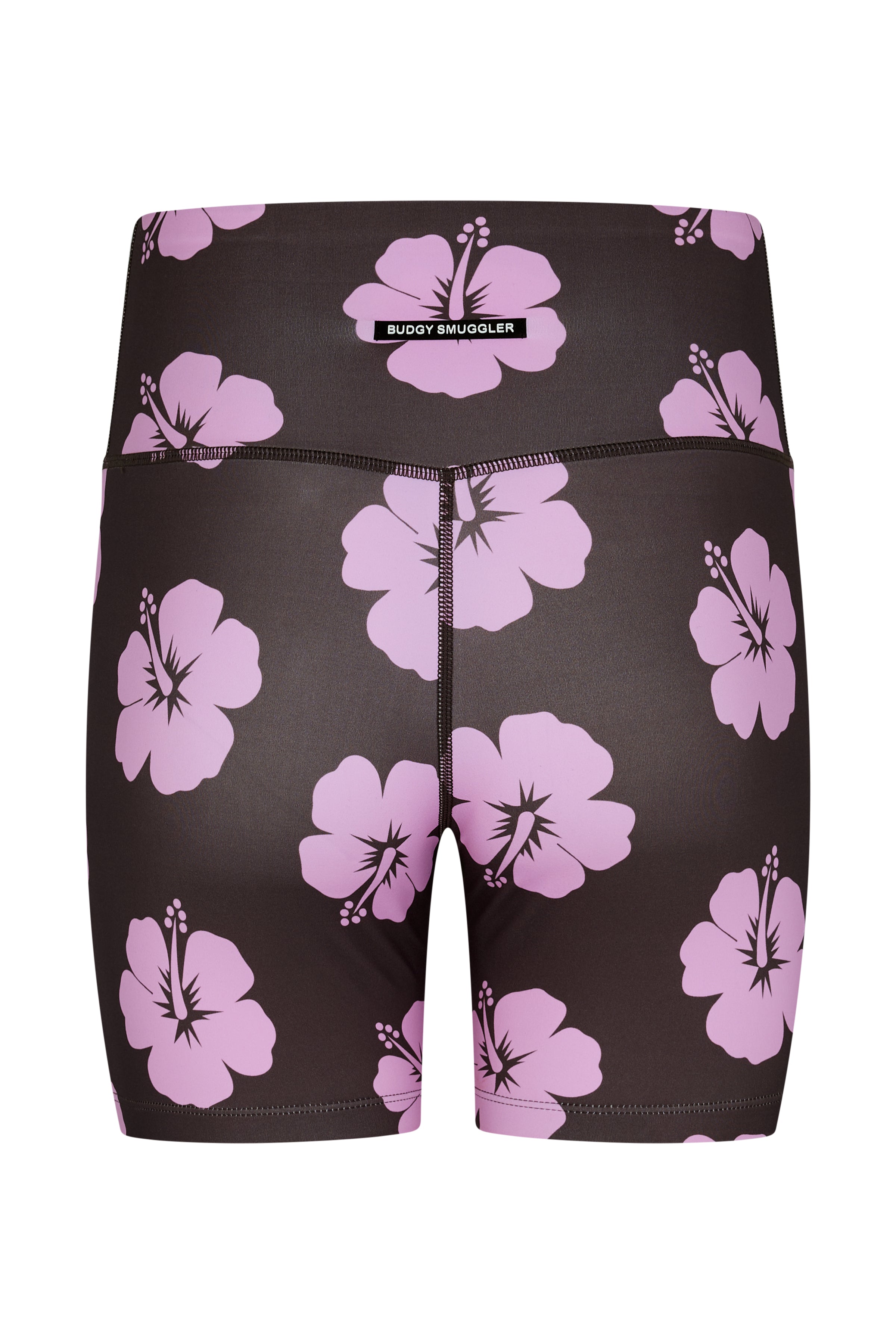 Booty Shorts 2.0 in Brown and Pink Hibiscus