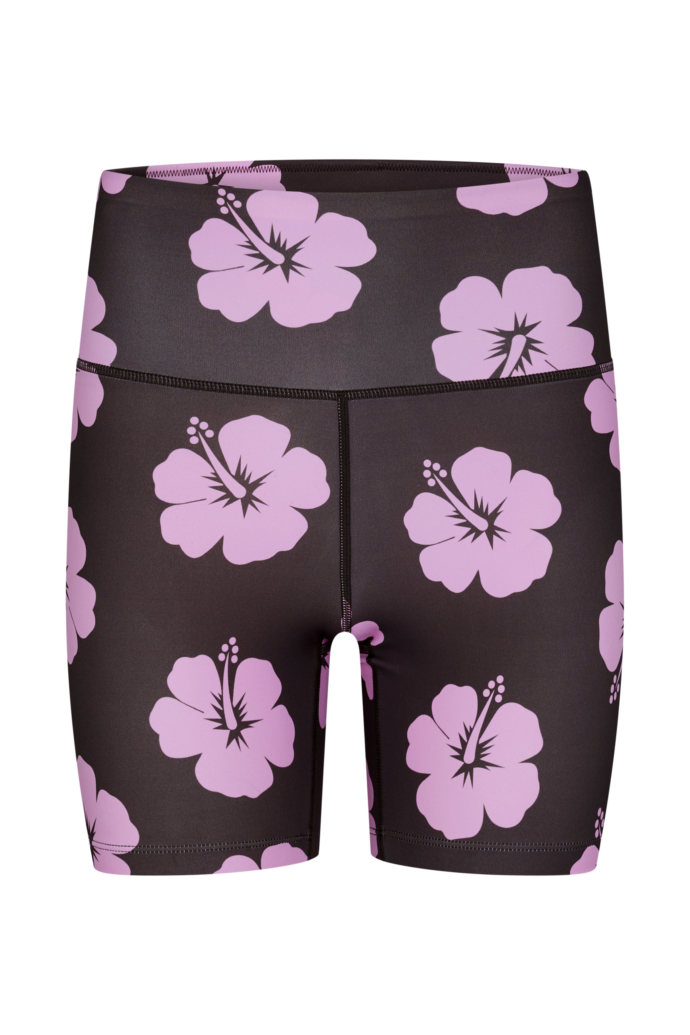 Booty Shorts 2.0 in Brown and Pink Hibiscus