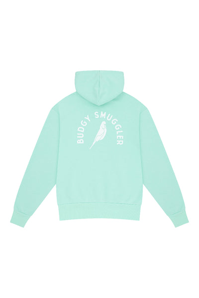 Hoodie in Teal Budgy Arch