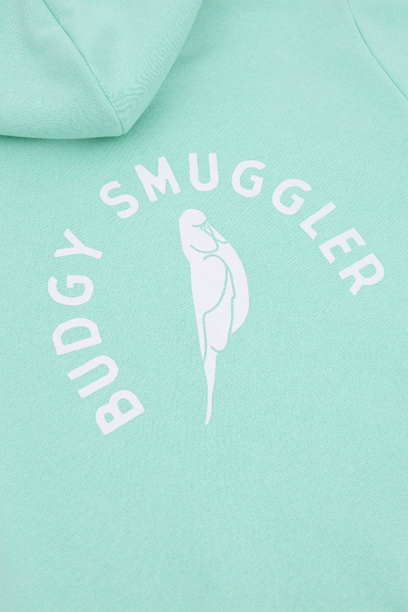 Hoodie in Teal Budgy Arch
