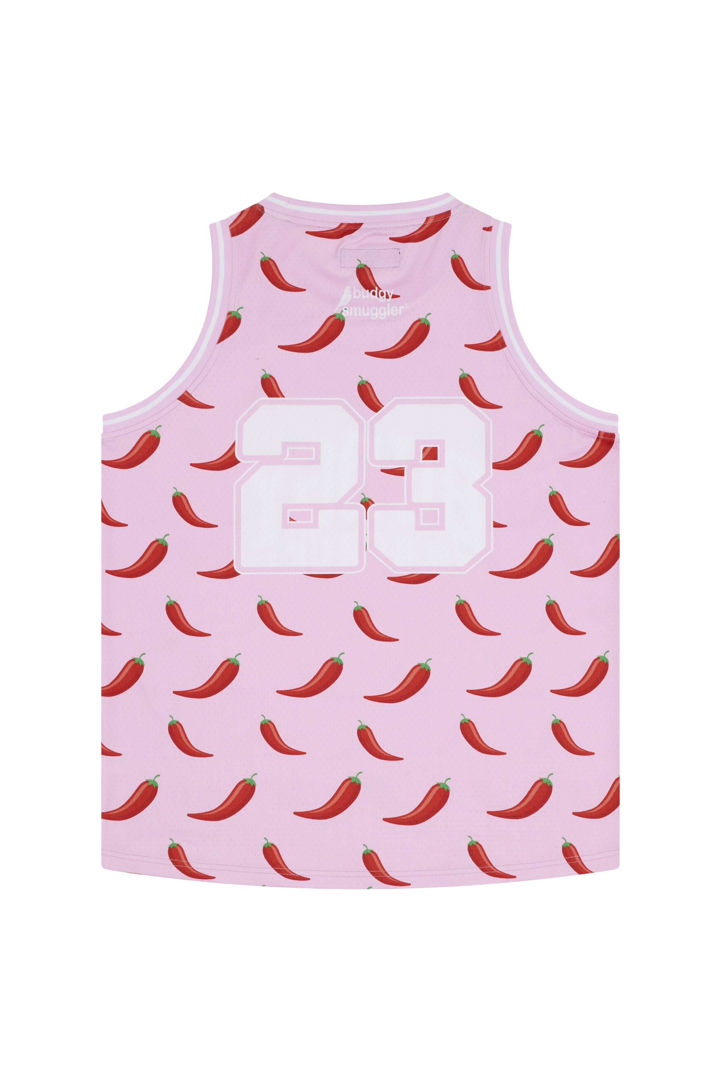 Basketball Vest in Pink Chilli