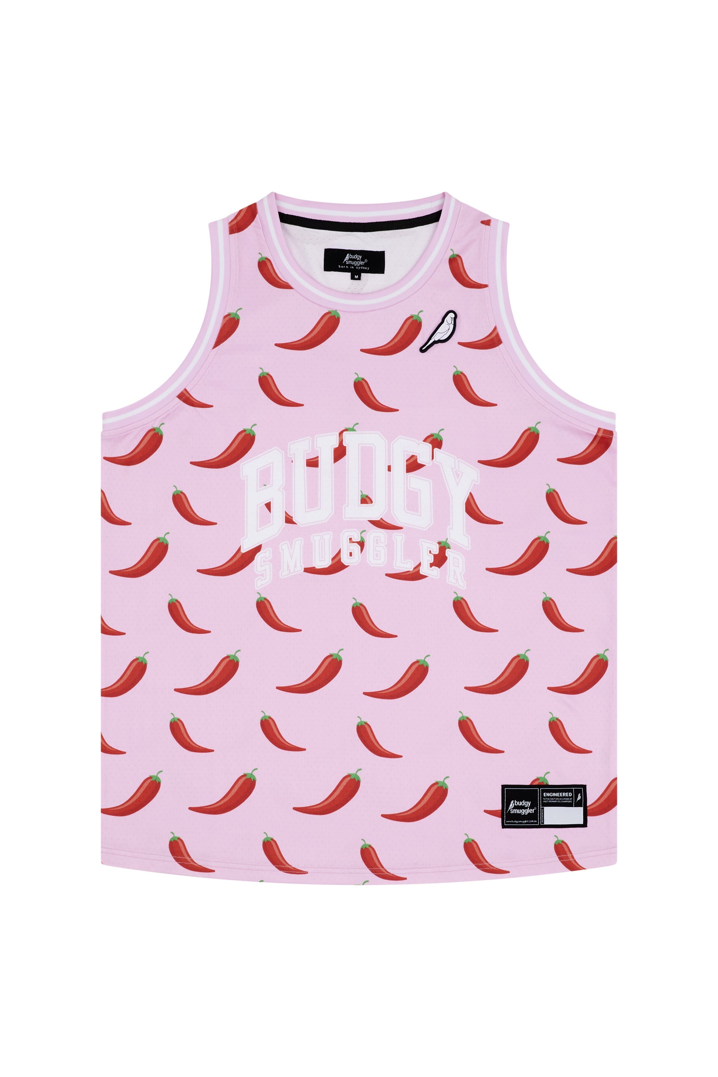 Basketball Vest in Pink Chilli