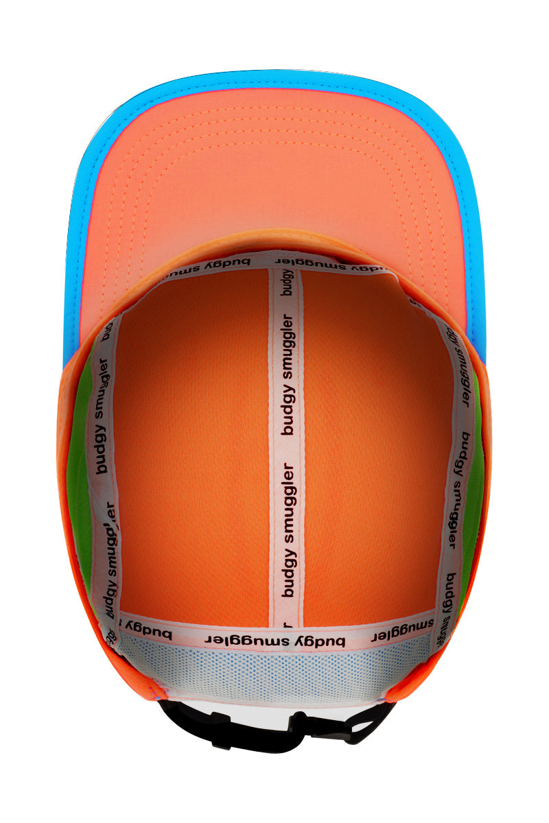Running Cap in Pink, Orange and Blue