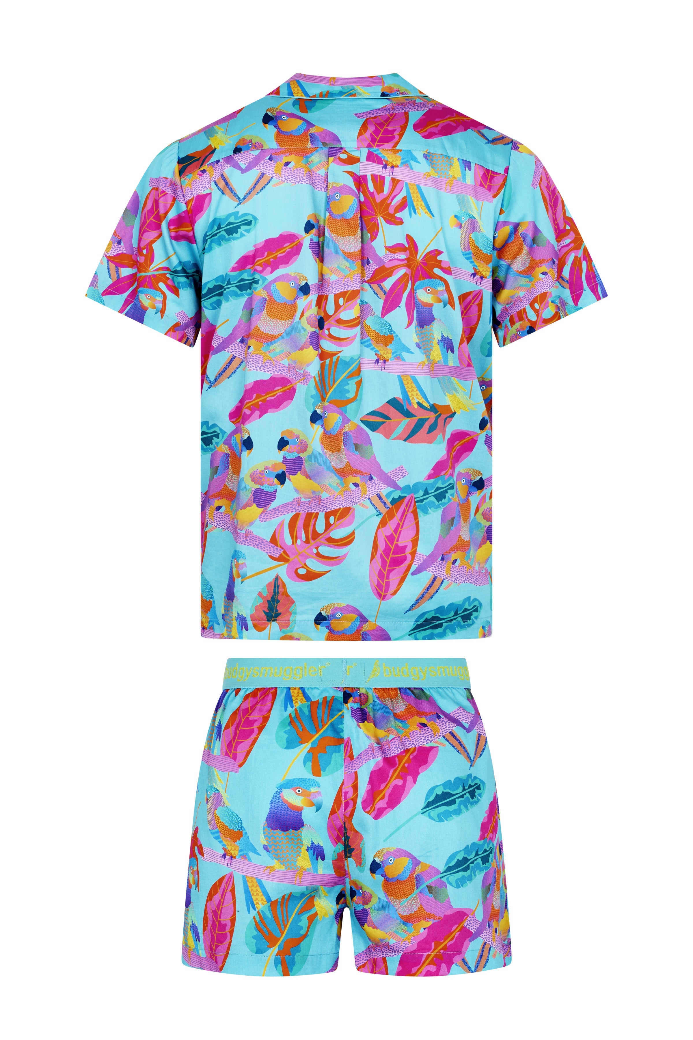 Men's Pyjama Set in Techno Parrots