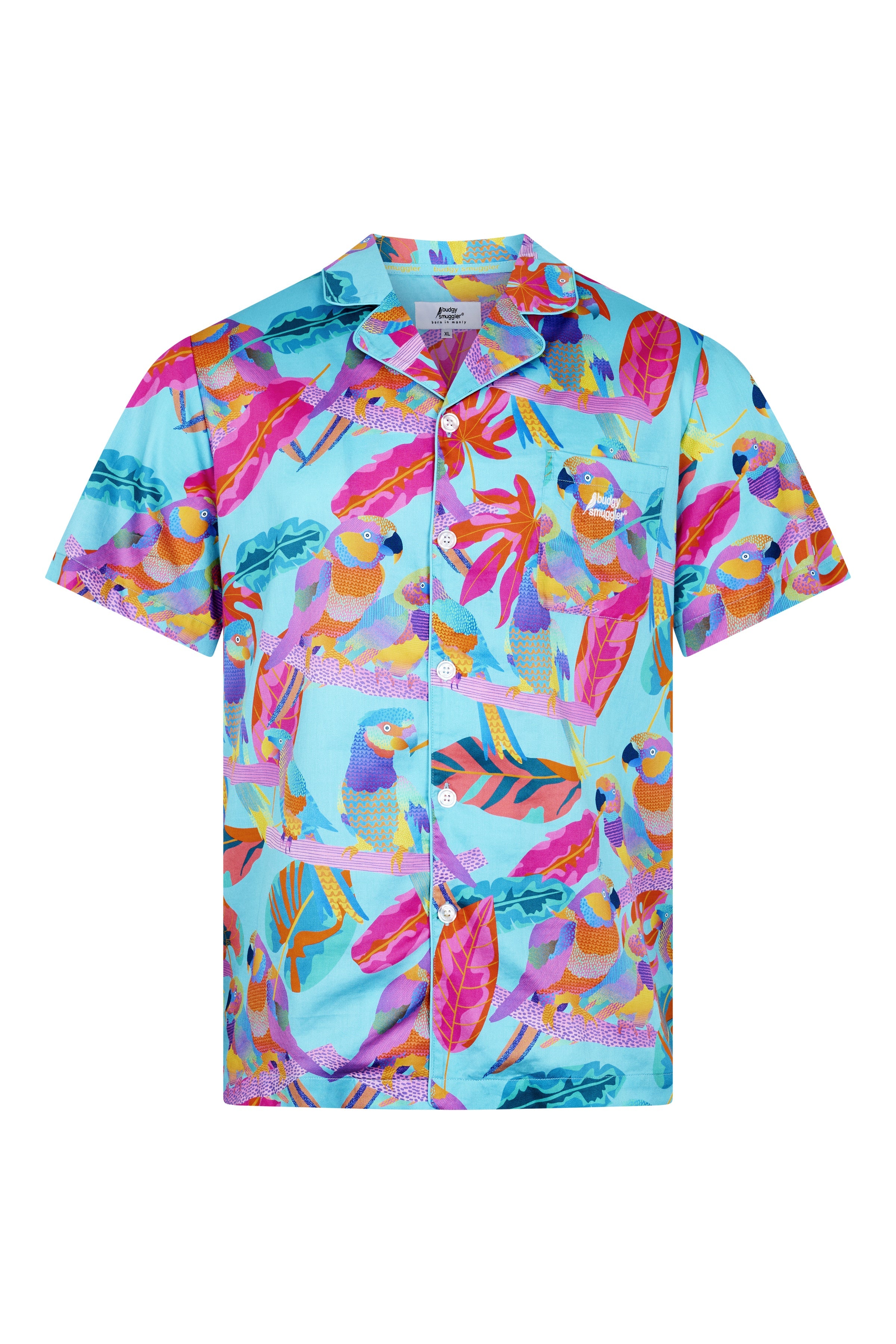 Men's Pyjama Set in Techno Parrots