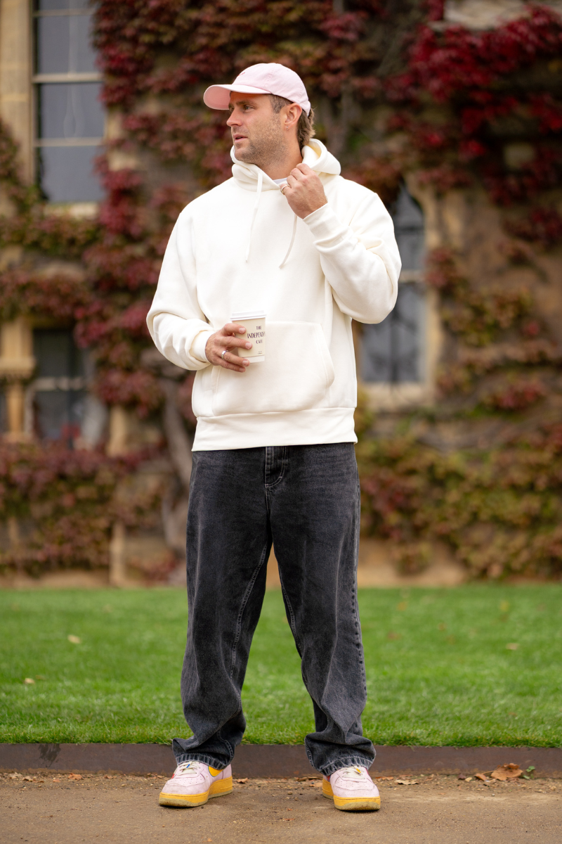 Hoodie in Cream Koala Ski