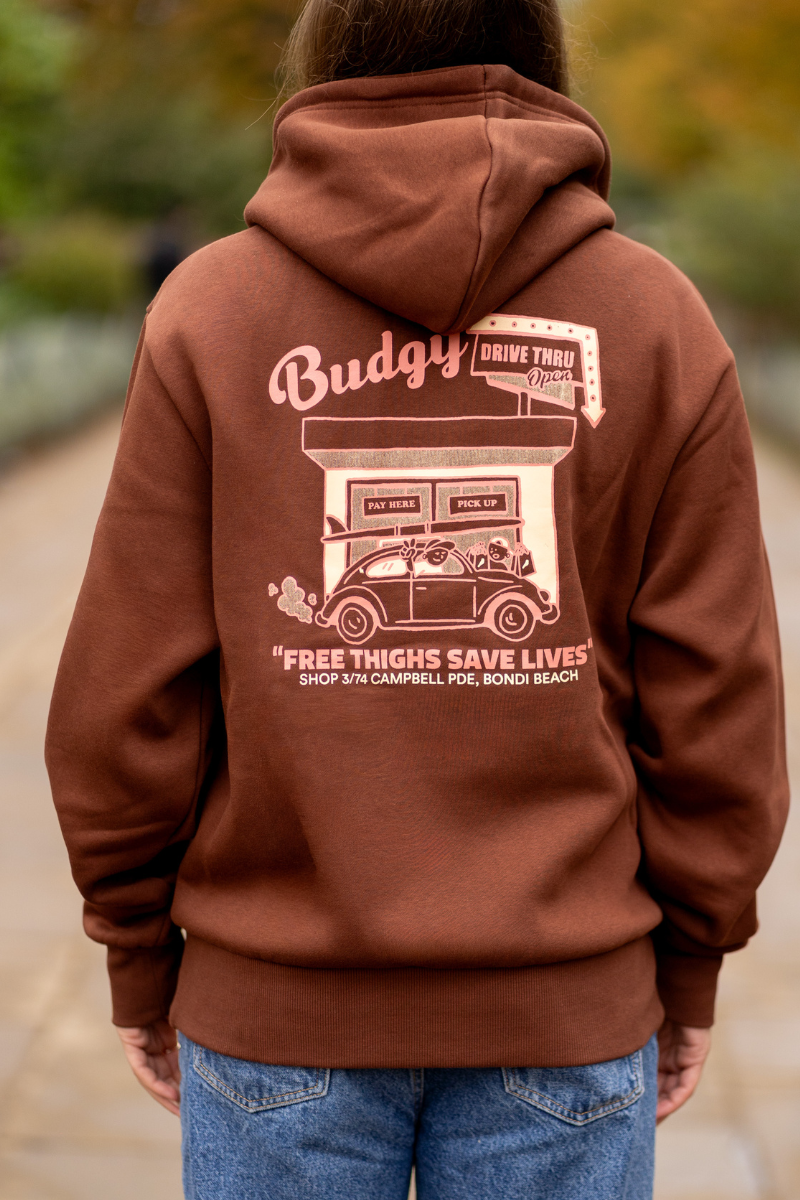 Hoodie in Brown Bondi Store