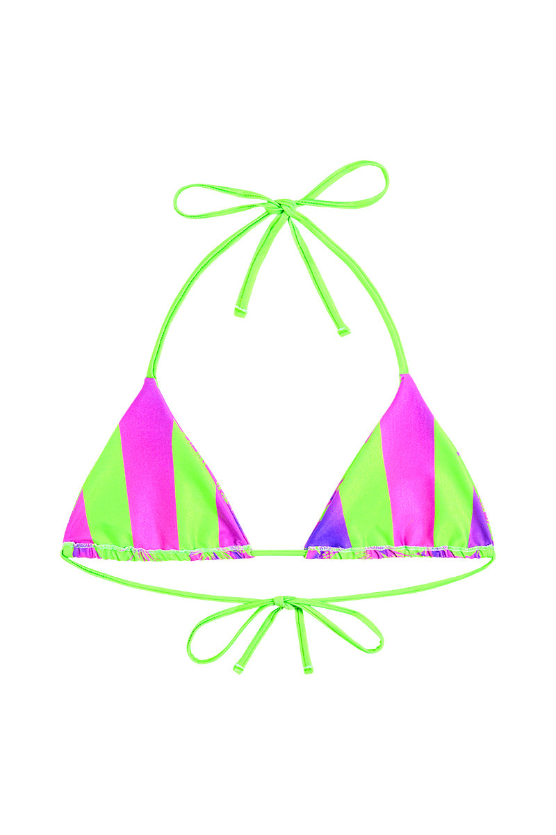 Tallows Tri Top in Green Hibiscus