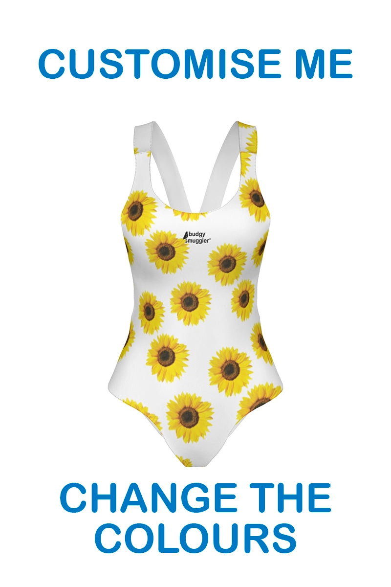 Custom DIY Sunflower Thick Strap