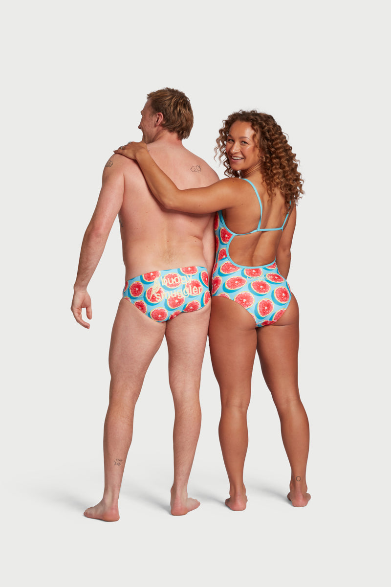 Thin Strap Racer in Blood Orange