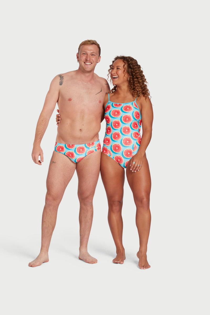 Thin Strap Racer in Blood Orange
