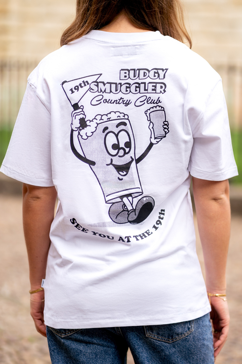 White Tee with Nineteenth Hole