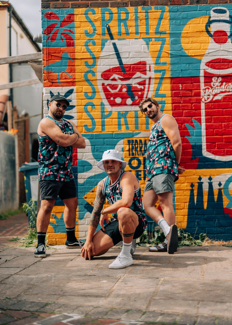 Basketball Vest in Flamingo