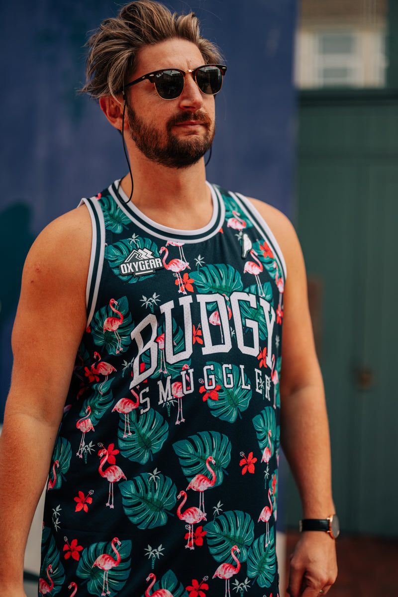 Basketball Vest in Flamingo
