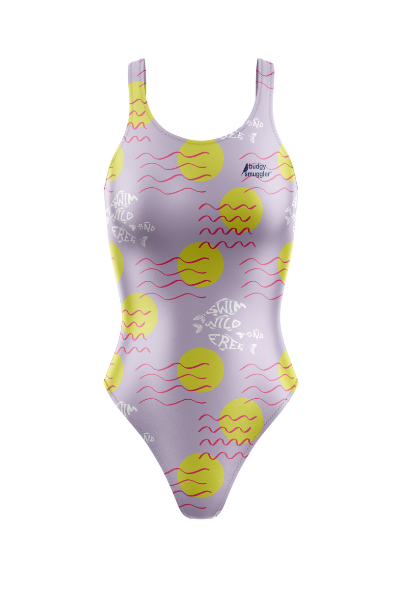 Thick Strap Racer in Swim Wild and Free