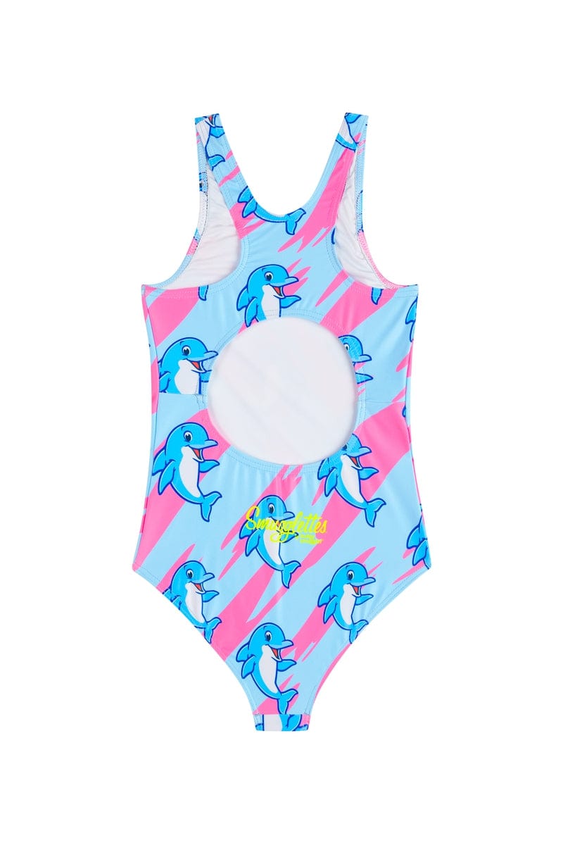 Girls One Piece in Flippin the Dolphin