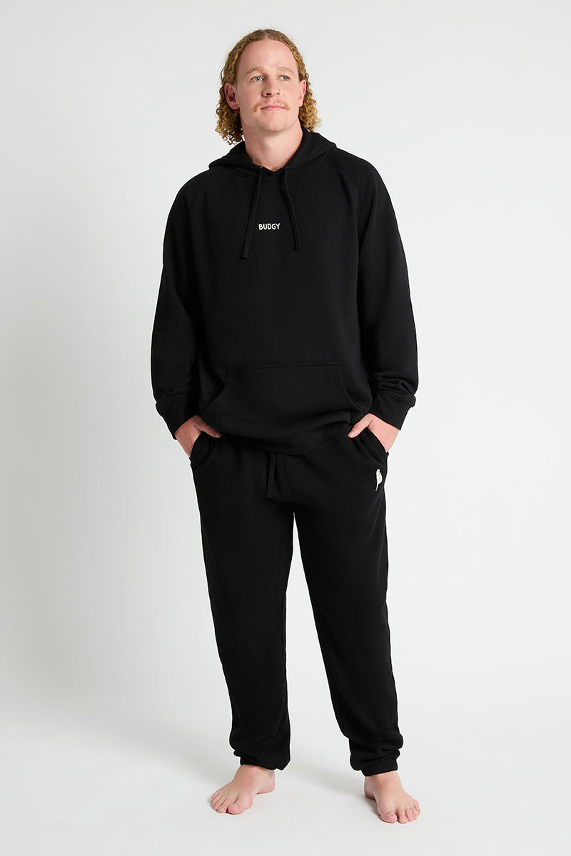 Heavyweight Trackies in Black