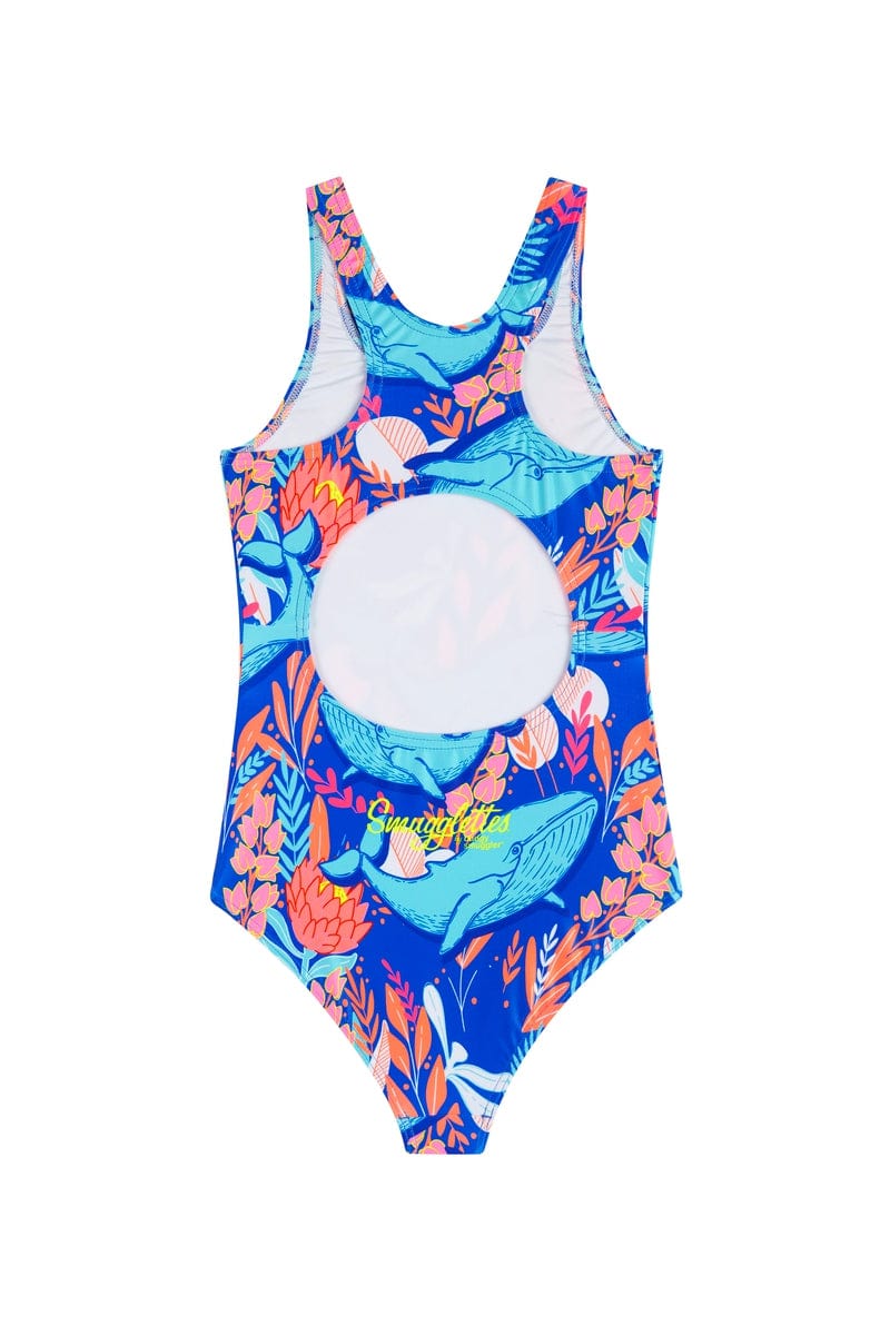 1 pièce pour fille en baleine bleue