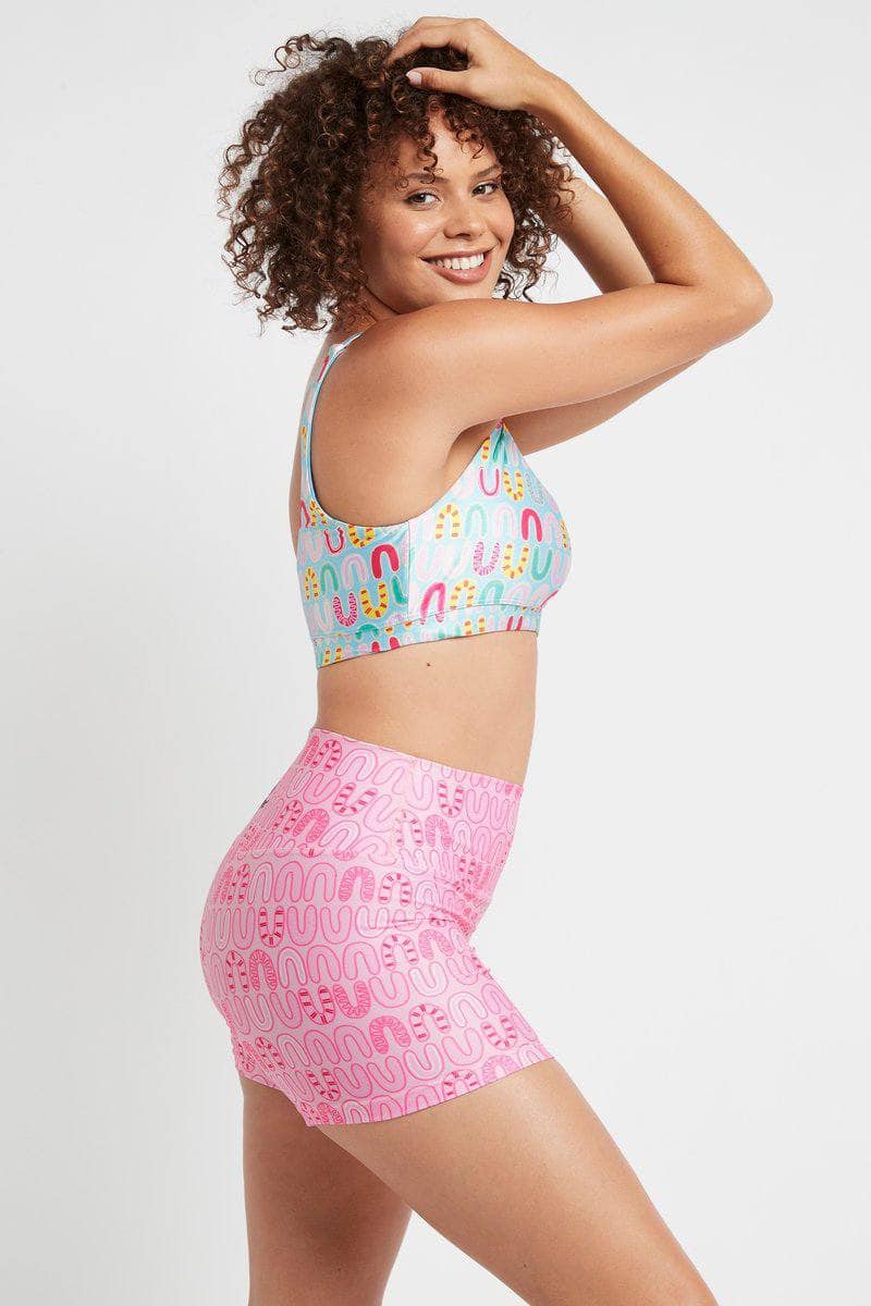 Booty Shorts in Nardurna Pink