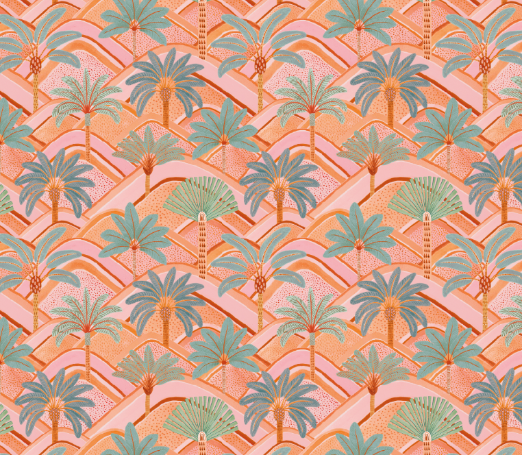 Karina Jambrak Peachy Peaks Print