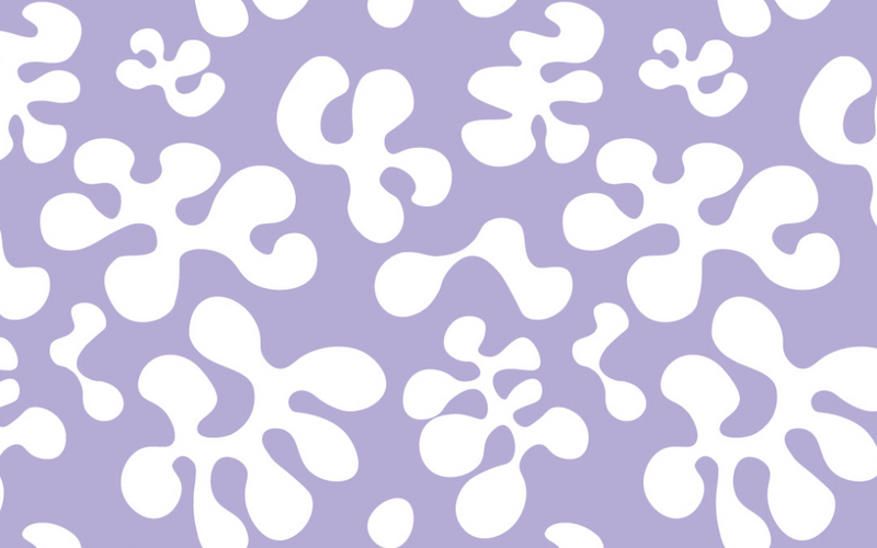 Purple Coral Print