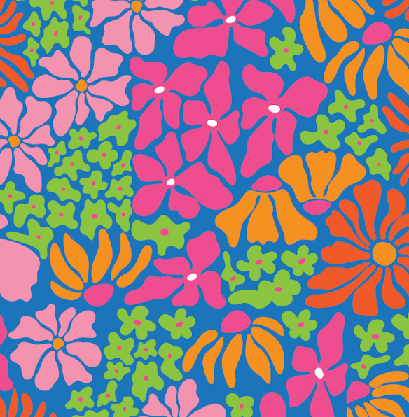 Floral Coral Print