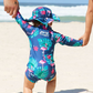 Kids Onesie Swim Bundle in Flamingos UPF 50+