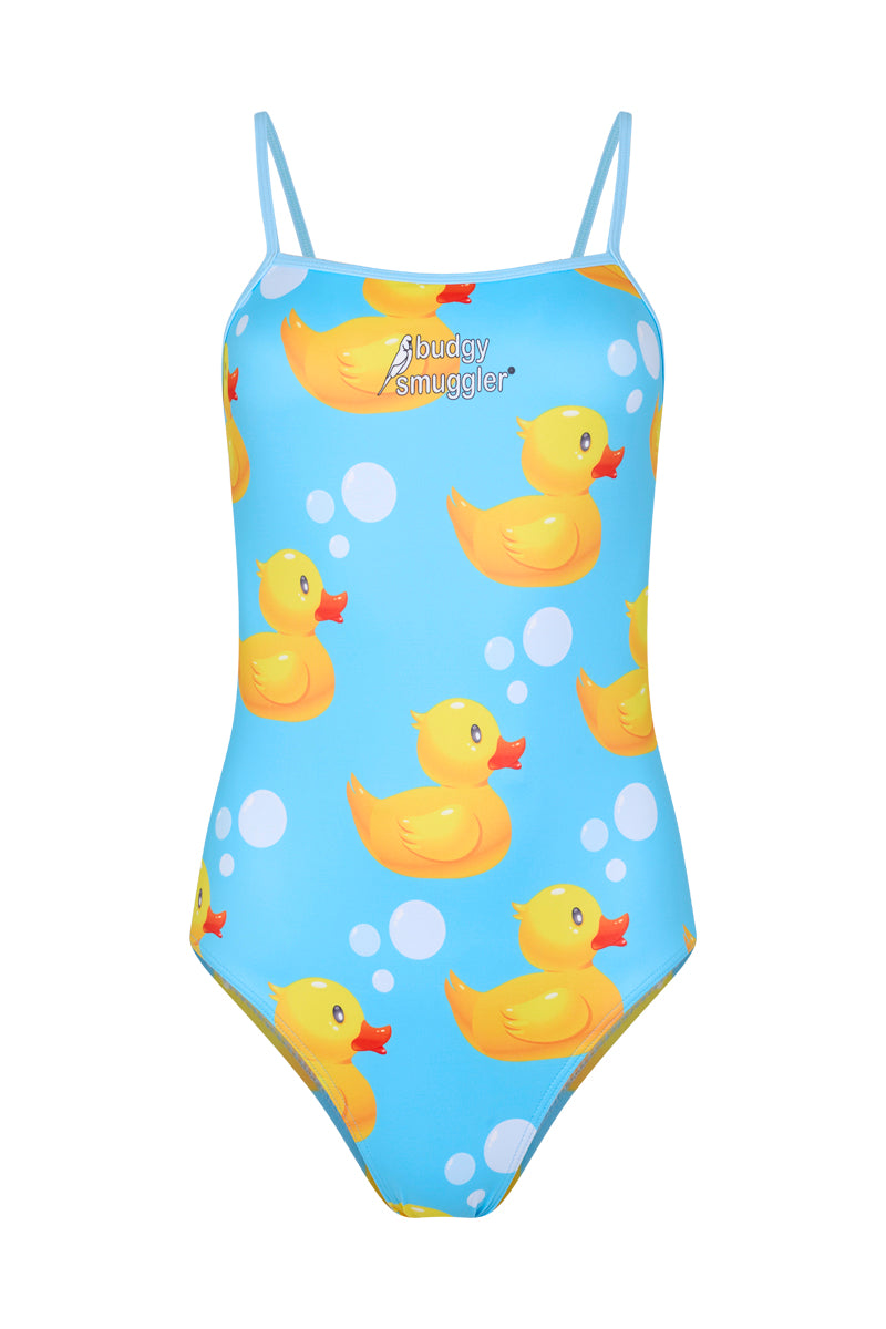 Thin Strap Racer in Rubber Ducks