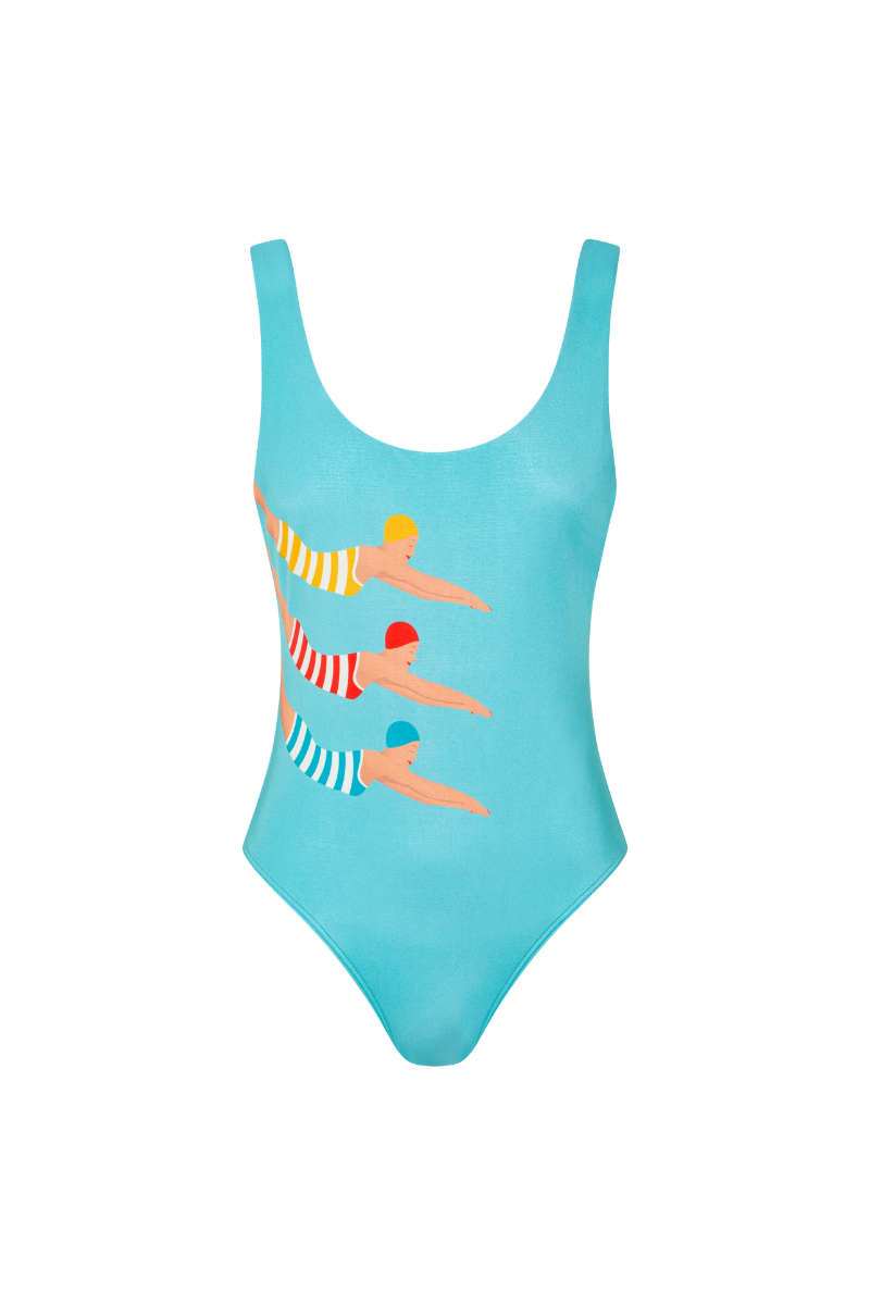 Scoop One Piece in Marcel Swimmers