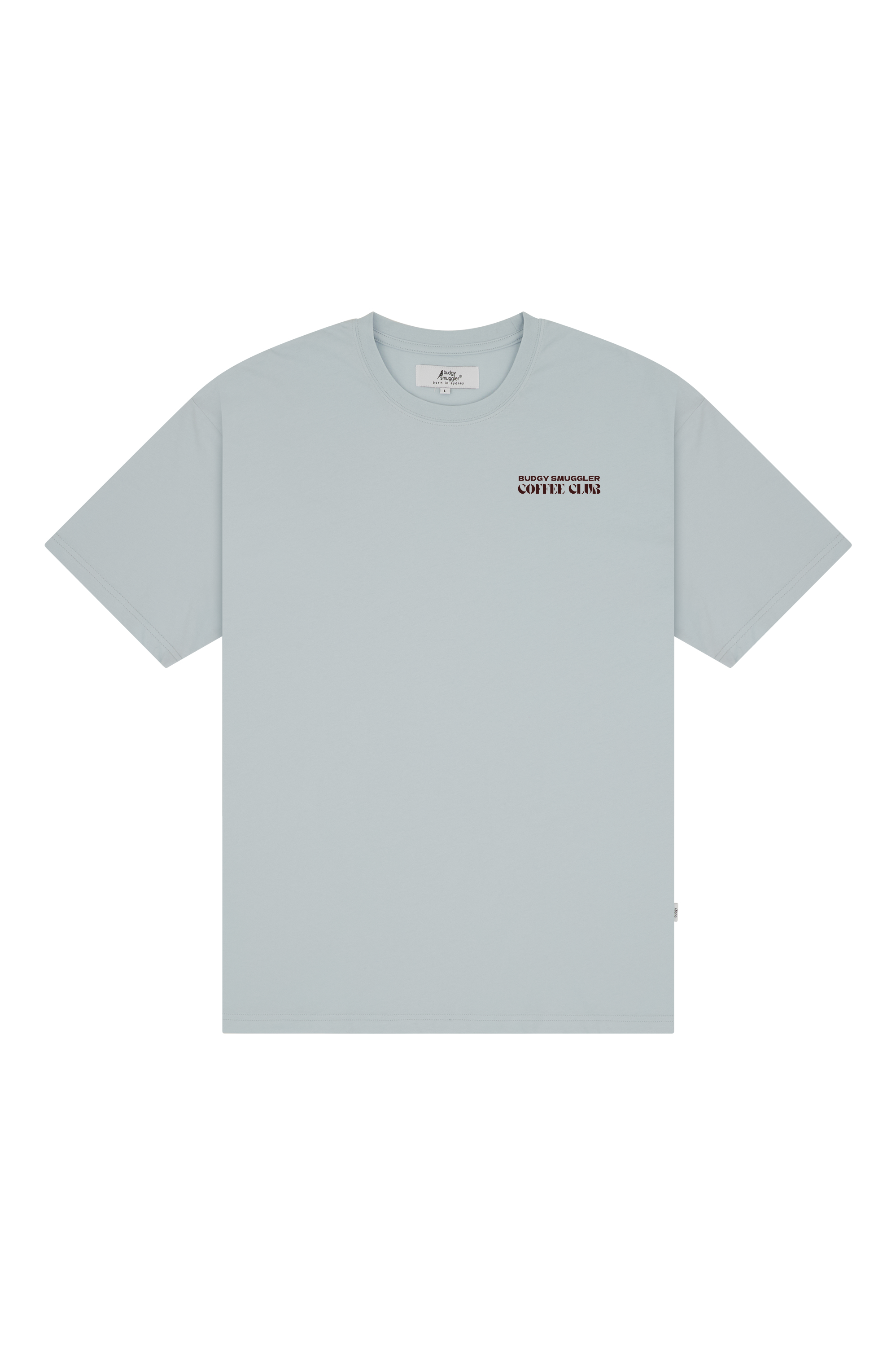 Lightweight Light Blue Tee with Coffee Club