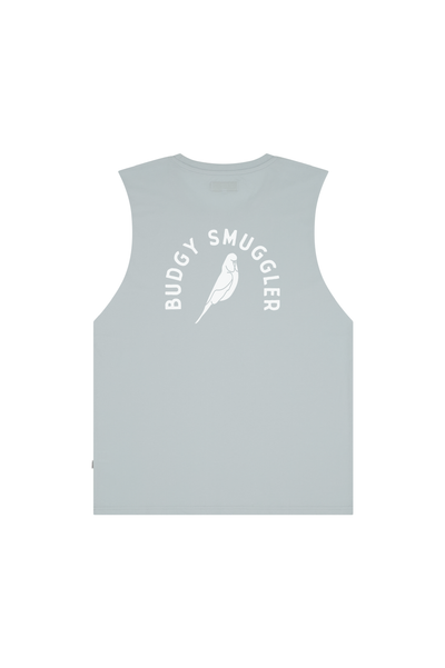 Light Blue Singlet with Budgy Arch logo