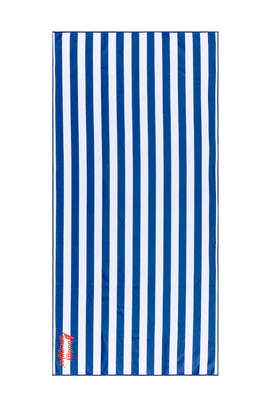 Double Sided Towel in Sailor Stripe | Small Logo