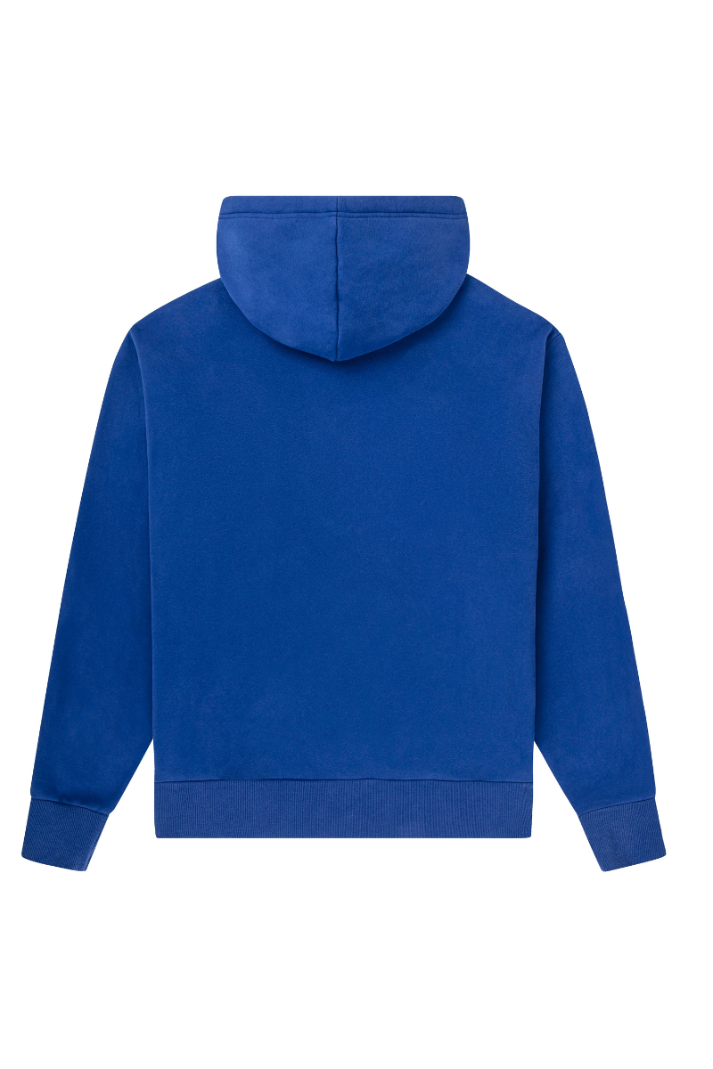 Hoodie in Bright Blue Badge