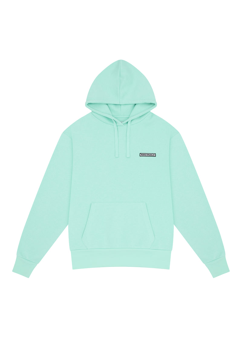 Hoodie in Teal Budgy Arch